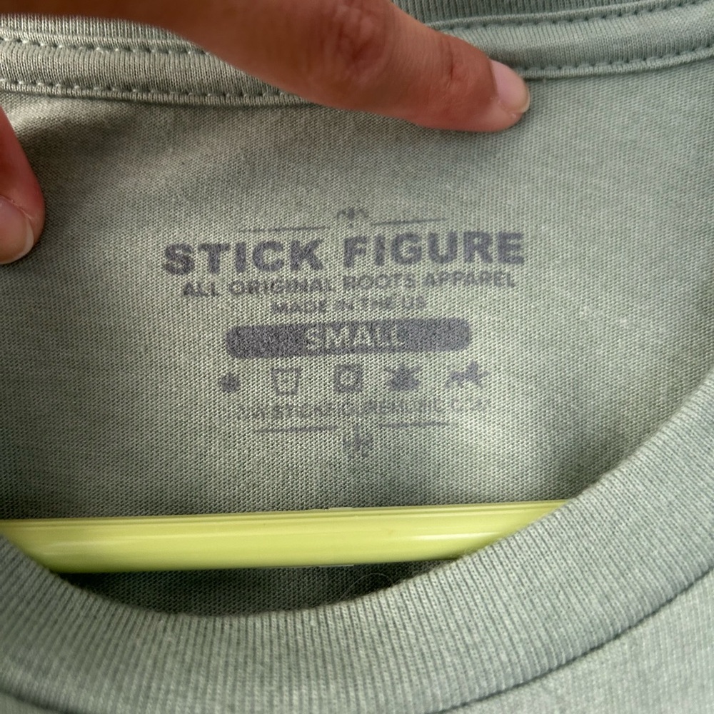 Stick Figure Green T-Shirt - Picture 4 of 4